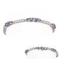 Tansanit-Silberarmband (Gems en Vogue)