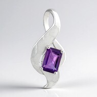 Uruguay-Amethyst-Silberanhänger (Pallanova)