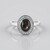 Anello in argento con Zaffiro Stellato Nero
