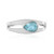 Anillo en plata con Apatita azul (de Melo Essence)