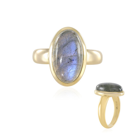Anello in argento con Labradorite