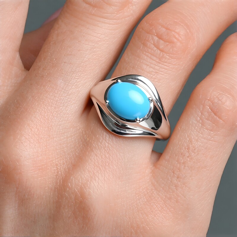 Sleeping Beauty Turquoise Silver Ring (Faszination Türkis)