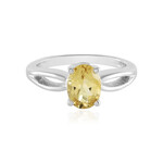 Gelber Beryll-Silberring