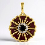 Ciondolo in argento con Spinello Nero