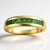 Anello in oro con Tsavorite AAA del Kenia