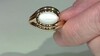 Zilveren ring met een witte maansteen (KM by Juwelo)