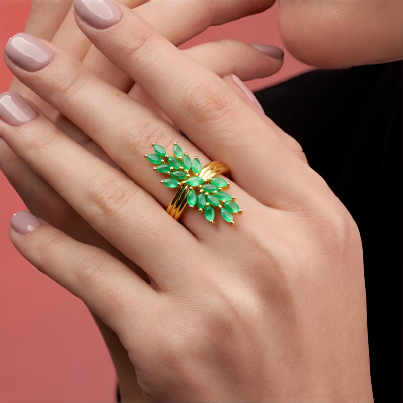 Socoto-Smaragd-Silberring