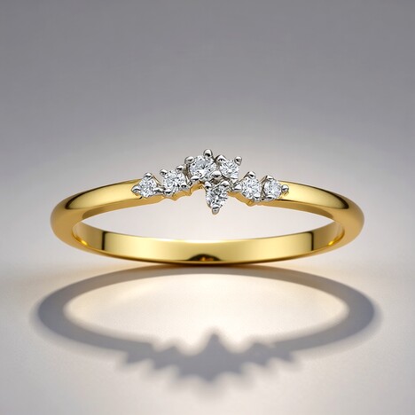Anello in oro con Diamante SI1 (G) (Annette)