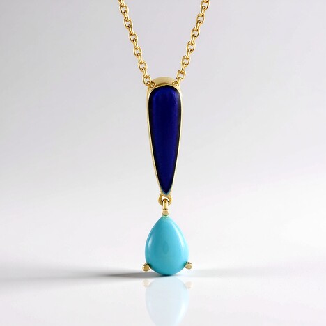 Ciondolo in argento con Turchese Sleeping Beauty