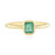 Russian Emerald Silver Ring (Adela Silber)