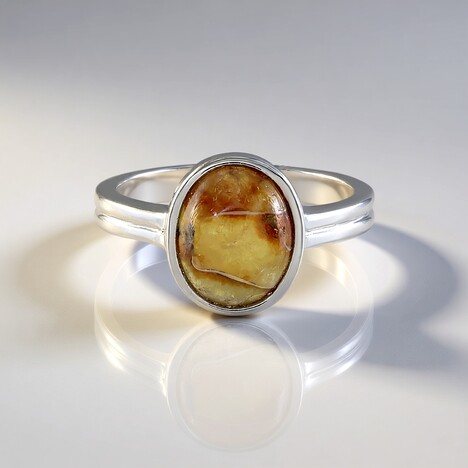 Anello in argento con Ammonite