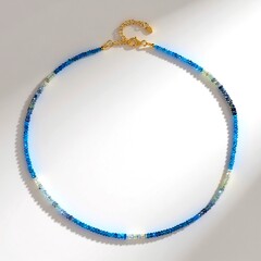 Collana in argento con Acquamarina Santa Maria