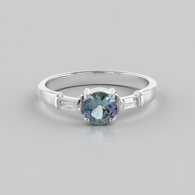 Anello in argento con Tanzanite (non riscaldata)