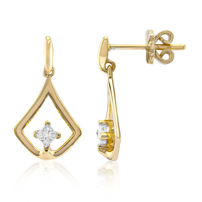 9K VVS1 (G) Diamond Gold Earrings (Annette)