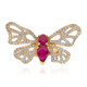 Anello in oro con Rubino della Birmania (Nara Jewelry)