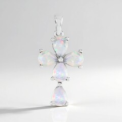 Pendentif en argent et Opale Welo