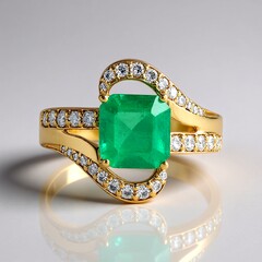 Anello in oro con Smeraldo Russo (AMAYANI)