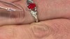 Anillo en plata con Ópalo de fuego AAA de México
