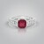 Anello in argento con Rubino Bemainty