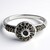 Anello placcato in platino con Diamante Fancy