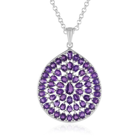 Collana in argento con Ametista Zambiana