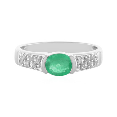 Anello in argento con Smeraldo Etiope