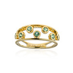 9K AAA Zambian Emerald Gold Ring (de Melo)