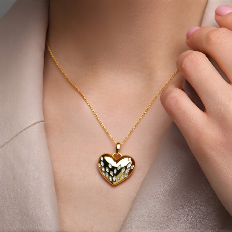 Ciondolo in oro con Diamante VVS1 (G) (Annette)