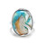 Anillo en plata con Turquesa mosaico