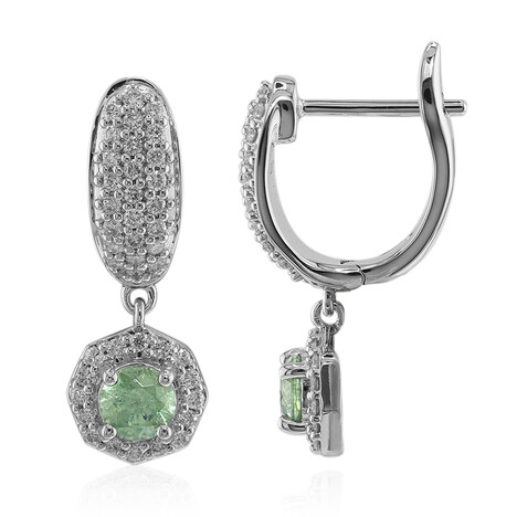 Orecchini in oro con Demantoide del Madagascar (John Ferry)