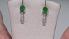 Boucles d'oreilles en argent et Emeraude de Bahia