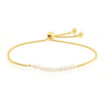 Bracelet en argent et Perle blanche de culture d'eau douce