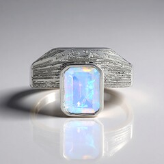 Anello in argento con Opale di Welo (de Melo Essence)