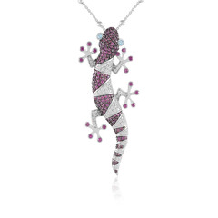 Edelstein-Silberhalskette (Dallas Prince Designs)