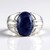 Anello da uomo in argento con Sodalite