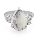 Bague en argent et Agate dendritique