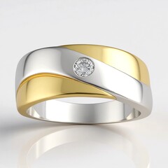 Anello in argento con Diamante I1 (G)