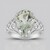 Anello in argento con Ametista Verde