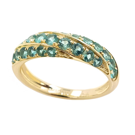 9K AAA Zambian Emerald Gold Ring (de Melo)