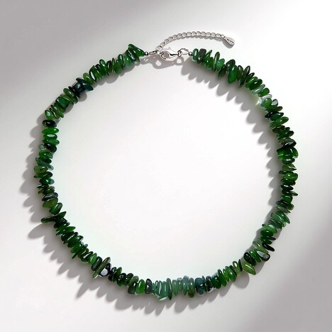 Collana in argento con Nefrite