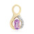 Purpurfarbener Skapolith-Goldanhänger