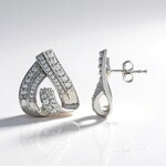 Orecchini in argento con Zircone (MONOSONO COLLECTION)