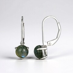 Orecchini in argento con Labradorite