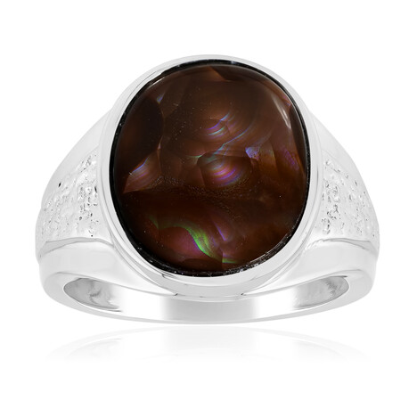 Zilveren ring met een vuur agaat