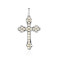 Pendentif en argent et Perle blanche de culture d'eau douce