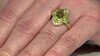 Anillo en plata con Vesuvianita