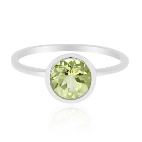 Ouro Verde-Quarz-Silberring