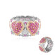 Pink Sapphire Silver Ring (Gems en Vogue)