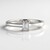 Anello in argento con Zaffiro Bianco