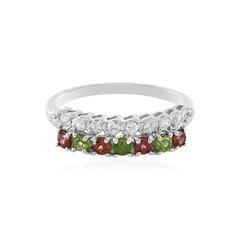 Anello in argento con ZirconeVerde